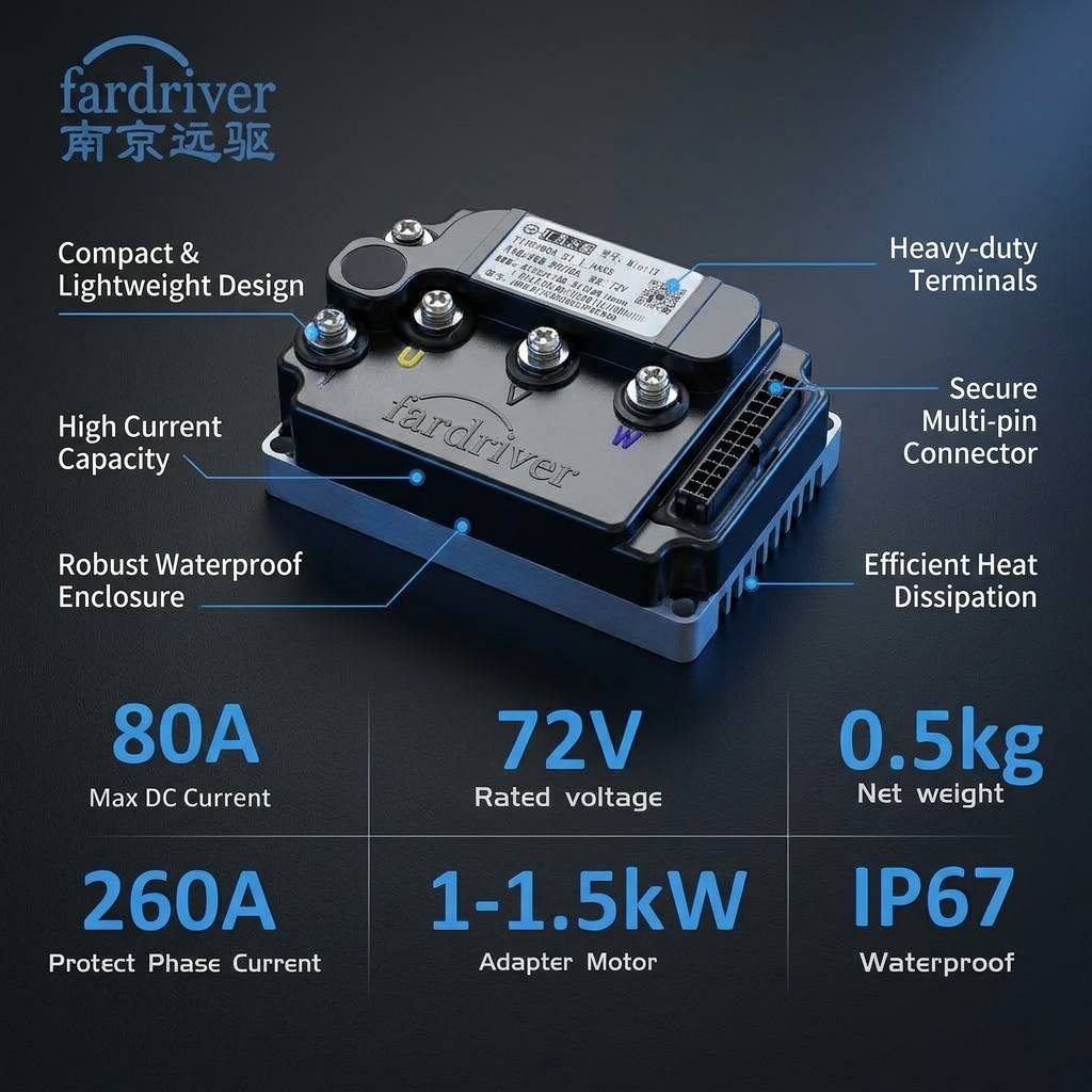 파드라이버 ND72260 MiNi12 72V 1500W - Kelly Kls7230S Controller 리뷰 및 가격