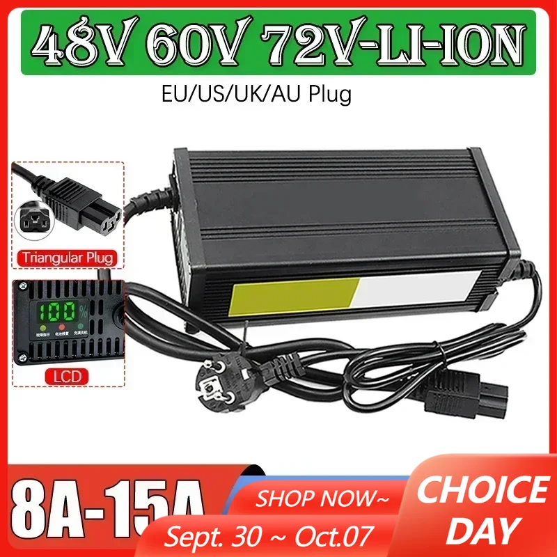 48V 60V 72V 전기 자동차 리튬 배터리 충전기  - 72V 15A Fast Charger 리뷰 및 가격